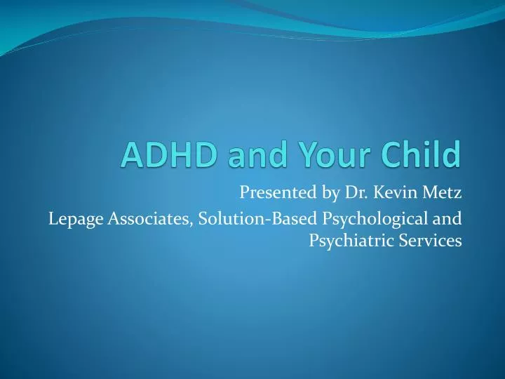 adhd and your child