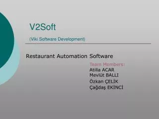 V2Soft (Viki Software Development)