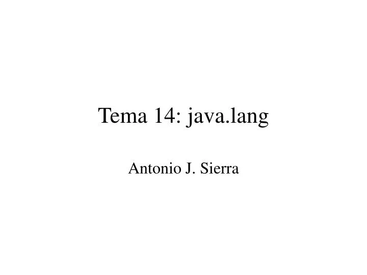 tema 14 java lang