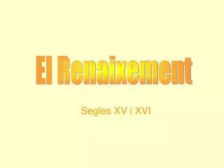 segles xv i xvi