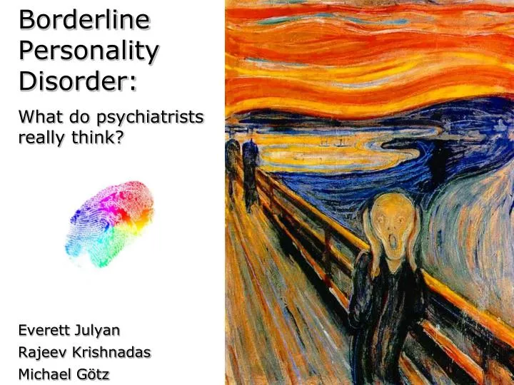 borderline personality disorder what do psychiatrists really think