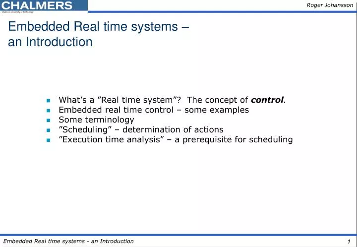 embedded real time systems an introduction