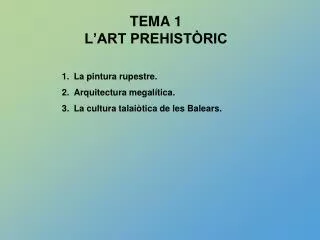 tema 1 l art prehist ric