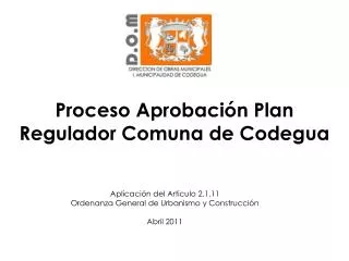 proceso aprobaci n plan regulador comuna de codegua