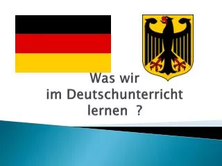 was wir im deutschunterricht lernen
