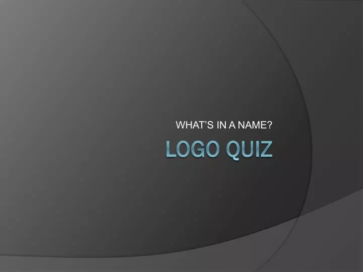 PPT - Cheats to Logo Quiz PowerPoint Presentation, free download -  ID:7160700