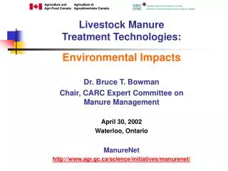 Livestock Manure Treatment Technologies: