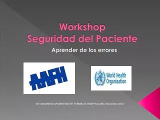 workshop seguridad del paciente