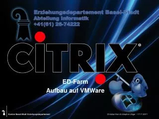 ed farm aufbau auf vmware