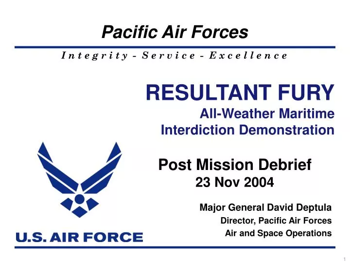 major general david deptula director pacific air forces air and space operations