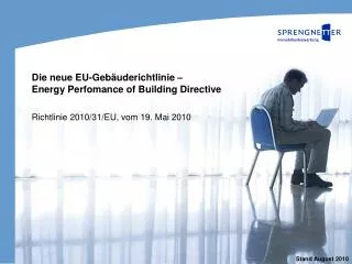 die neue eu geb uderichtlinie energy perfomance of building directive