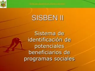 sisben ii