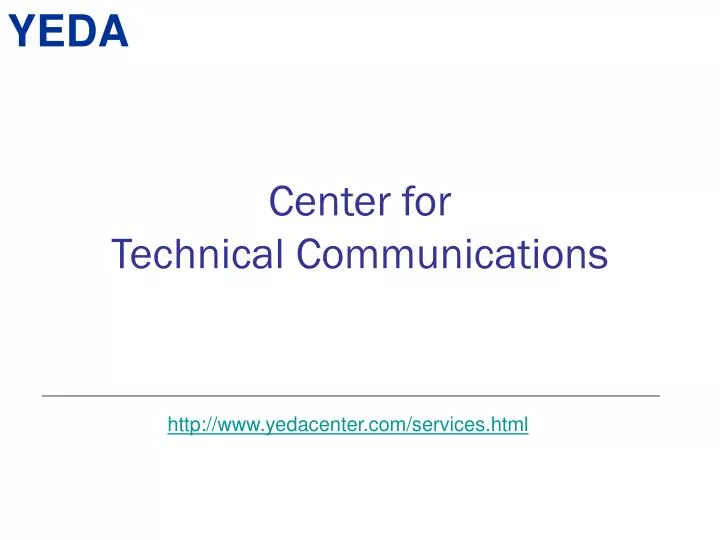 center for technical communications