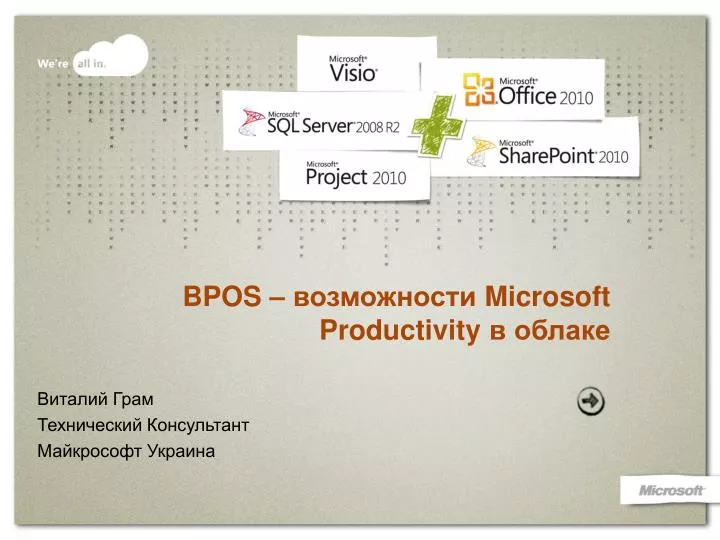 bpos microsoft productivity