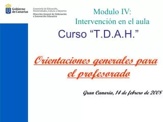 modulo iv intervenci n en el aula
