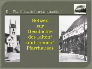das pfarrhaus in sigmaringendorf