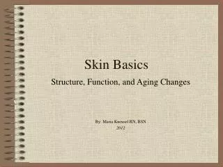 Skin Basics