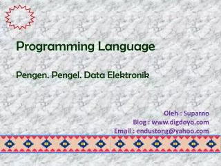programming language