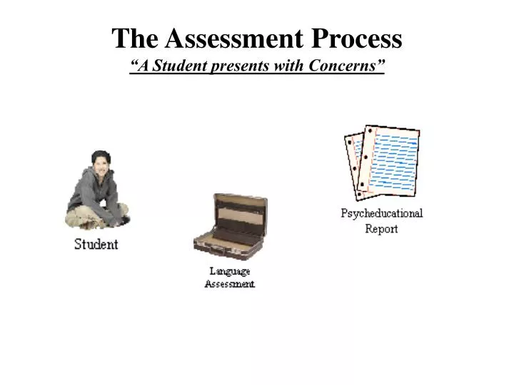 the assessment process a student presents with concerns