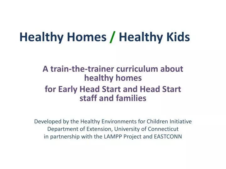 healthy homes healthy kids