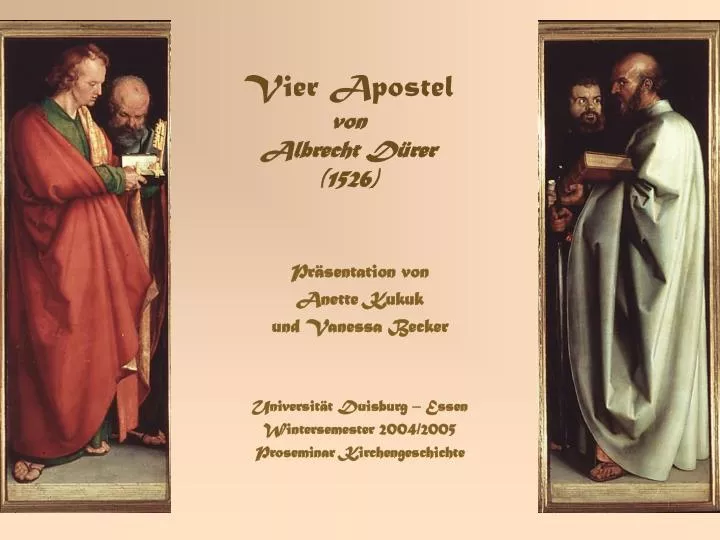 vier apostel von albrecht d rer 1526