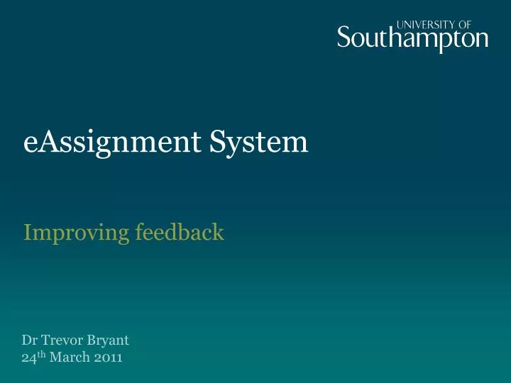 eassignment system