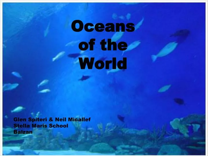 oceans of the world