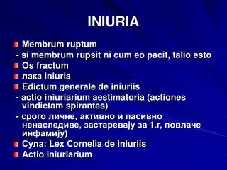 iniuria