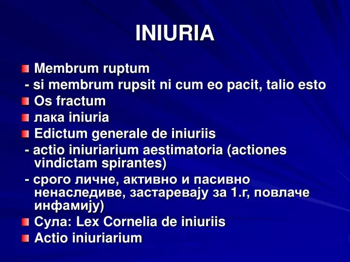 iniuria