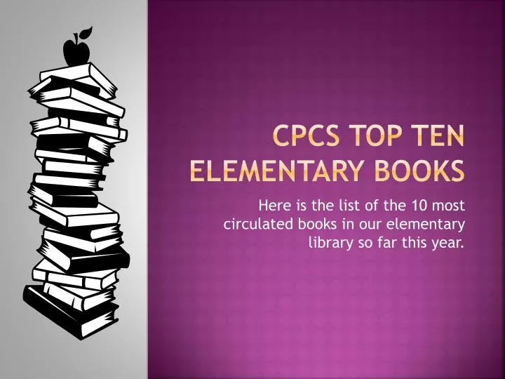 cpcs top ten elementary books