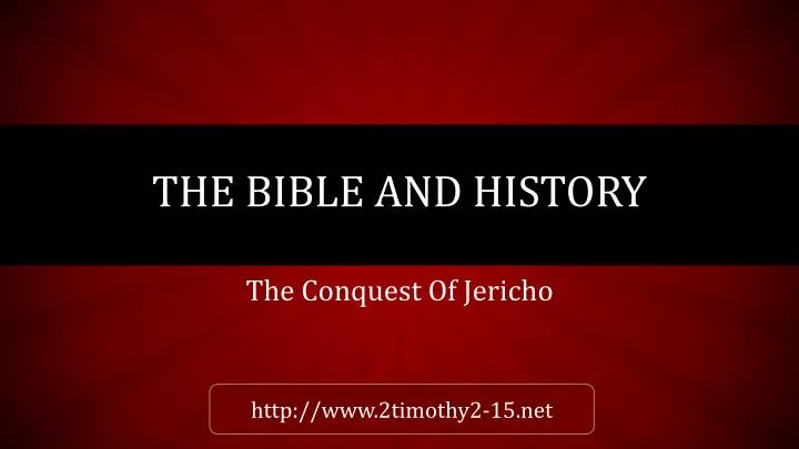 the bible and history