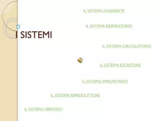 i sistemi