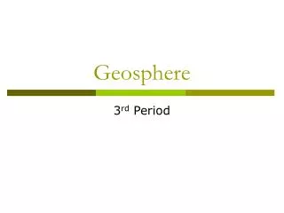 Geosphere