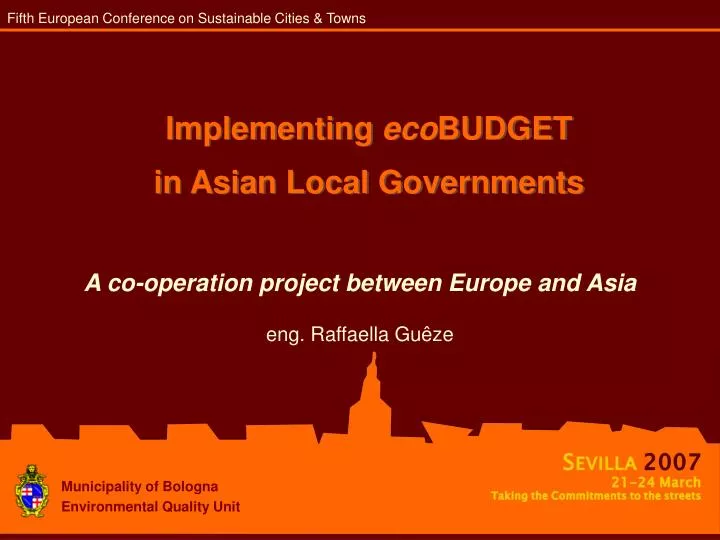 implementing eco budget in asian local governments