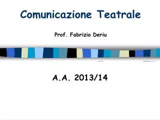 comunicazione teatrale