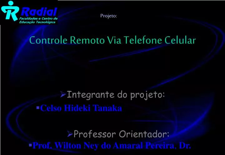 controle remoto via telefone celular