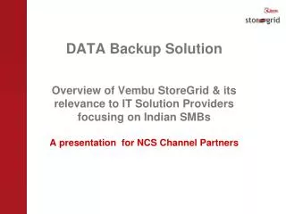 What is Vembu StoreGrid?