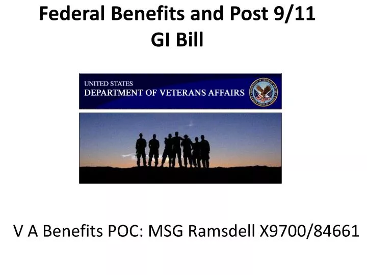 federal benefits and post 9 11 gi bill