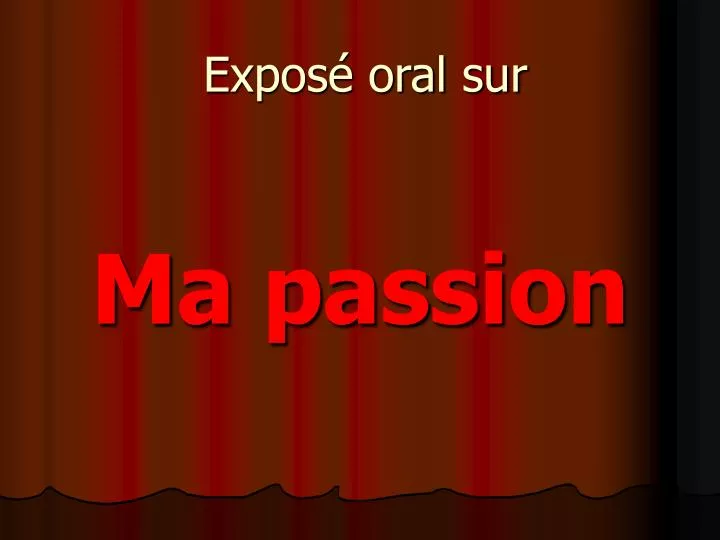 expos oral sur