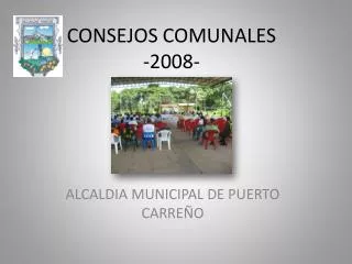consejos comunales 2008