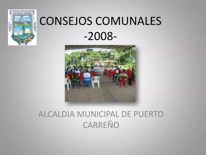 consejos comunales 2008
