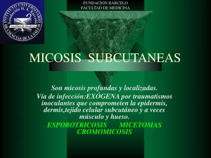 micosis subcutaneas