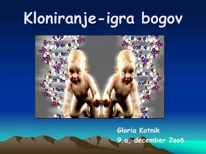 kloniranje igra bogov