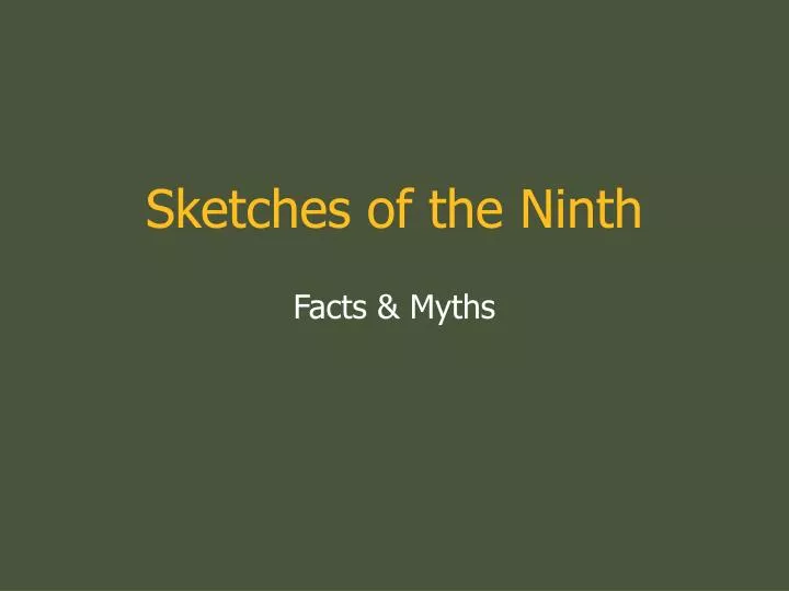 sketches of the ninth