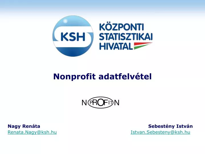 nonprofit adatfelv tel