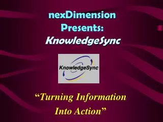 nexDimension Presents: KnowledgeSync
