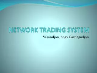 network trading system