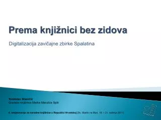 prema knji nici bez zidova