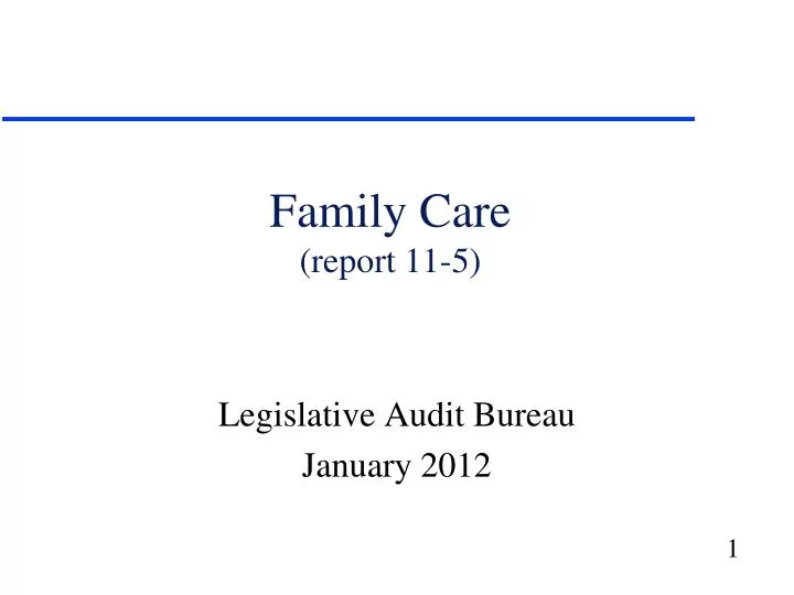 family care report 11 5