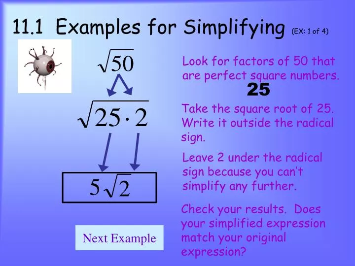 11 1 examples for simplifying ex 1 of 4